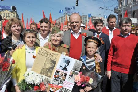 Г.А. Зюганов на митинге 9 мая в Москве: «Это была Победа труда над капиталом, Победа Великого Октября!»