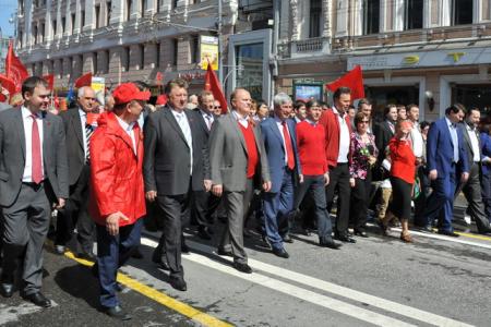 Г.А. Зюганов на митинге 9 мая в Москве: «Это была Победа труда над капиталом, Победа Великого Октября!»