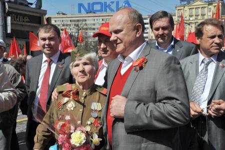 Г.А. Зюганов на митинге 9 мая в Москве: «Это была Победа труда над капиталом, Победа Великого Октября!»