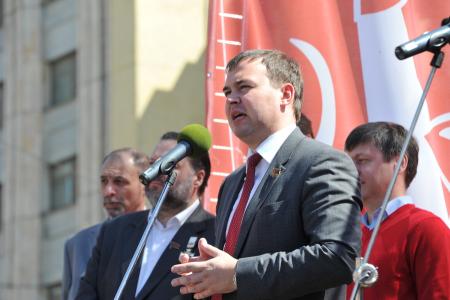 Г.А. Зюганов на митинге 9 мая в Москве: «Это была Победа труда над капиталом, Победа Великого Октября!»
