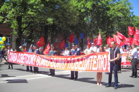 С.П.Обухов - митинге в Краснодаре: КПРФ отстаивает Правду о великой Победе,  защищает историческую память - это наш "духовный Сталинград" 