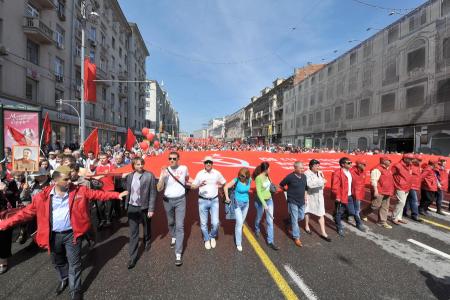 Г.А. Зюганов на митинге 9 мая в Москве: «Это была Победа труда над капиталом, Победа Великого Октября!»
