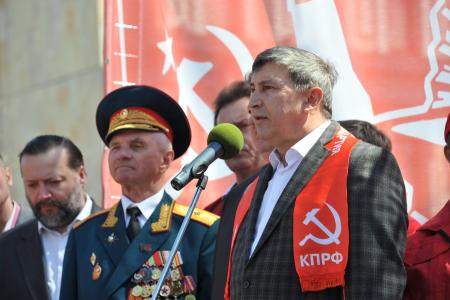 Г.А. Зюганов на митинге 9 мая в Москве: «Это была Победа труда над капиталом, Победа Великого Октября!»