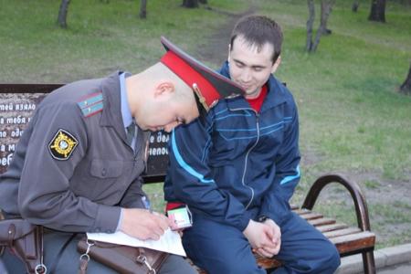 Хакасия: Молодые коммунисты провели спортивную акцию под девизом "Проведи День Победы трезвым"