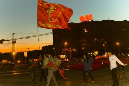 Московские комсомольцы почтили память погибших в Великой Отечественной войне