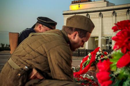 Московские комсомольцы почтили память погибших в Великой Отечественной войне