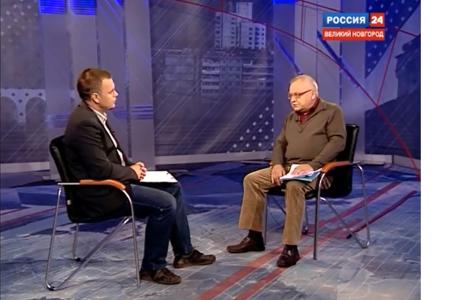 Депутат Госдумы С.И.Васильцов о государствообразующем статусе русских, делах детективных в сохранении исторических памятников, мигрантах и фальшивом «интернационализме». Беседа на Новгородском телеканале «Славия»