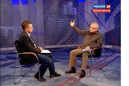 Депутат Госдумы С.И.Васильцов о государствообразующем статусе русских, делах детективных в сохранении исторических памятников, мигрантах и фальшивом «интернационализме». Беседа на Новгородском телеканале «Славия»