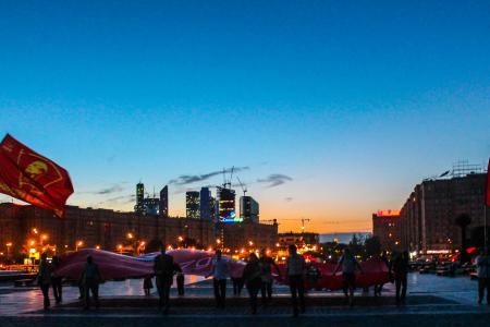 Московские комсомольцы почтили память погибших в Великой Отечественной войне