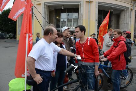 За Мельникова! Велопробег в поддержку кандидата в Мэры Москвы