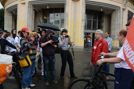 За Мельникова! Велопробег в поддержку кандидата в Мэры Москвы