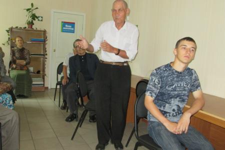 Первый секретарь Кемеровского обкома КПРФ  Н.П. Мухин провел встречу с коммунистами Анжеро-Судженского городского округа