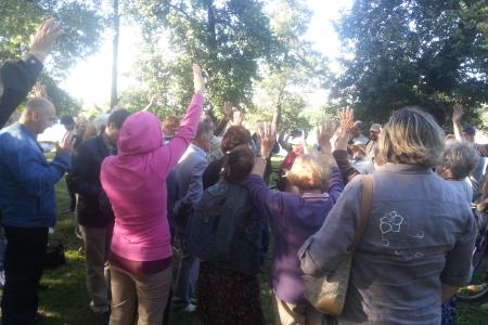 Санкт-Петербург. Митинг в защиту Суздальских озер