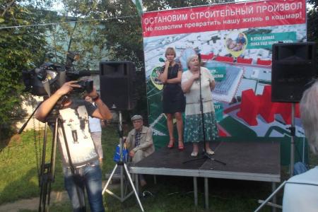 Москва. Андрей Клычков на митинге против очередного офисного строительства: «Нужно, чтобы наш протест нарастал!»