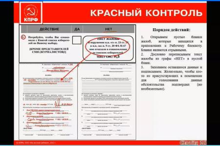 «Красный контроль» проводит в сети Интернет заключительную серию семинаров по обучению организации наблюдения на избирательных участках в единый день голосования 8 сентября 2013 года