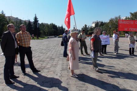 Алтайский край. Коммунисты выступили на митинге обманутых дольщиков