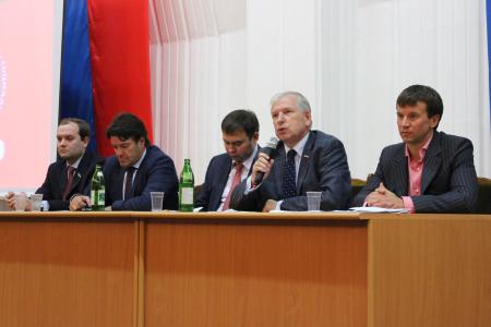 Ю.В. Афонин, В.В. Черкесов и А.А. Ющенко выступили перед избирателями Уфы