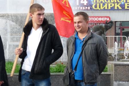 Митинг КПРФ в Саратове против фальсификации итогов выборов 8 сентября