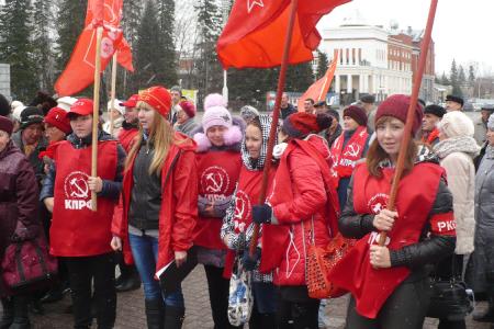 Митинг КПРФ в Горном Алтае 7 ноября