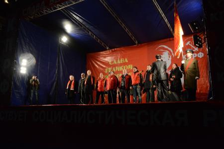 «Мы – наследники Красного Октября!» Шествие и митинг в Москве в честь 96-й годовщины Великой Октябрьской социалистической революции