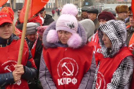 Митинг КПРФ в Горном Алтае 7 ноября
