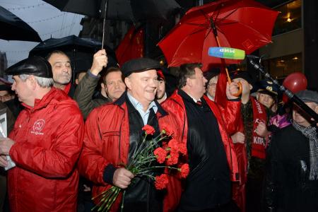 «Мы – наследники Красного Октября!» Шествие и митинг в Москве в честь 96-й годовщины Великой Октябрьской социалистической революции