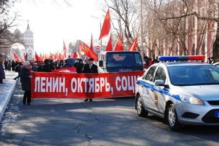 Амурская область. Д.Г. Новиков принял участие в праздновании Красного Октября в Благовещенске