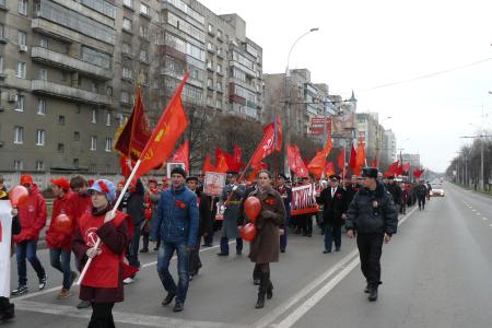 Липецк. Слава Великому Октябрю! Позор буржуазному правительству!