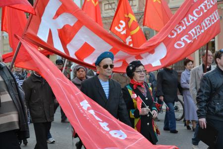 Астрахань. Шествие и митинг, посвященные 96-й годовщине Великой Октябрьской Социалистической Революции