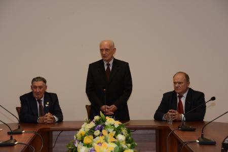 Г.А. Зюганов наградил памятной медалью ЦК КПРФ группу министров СССР