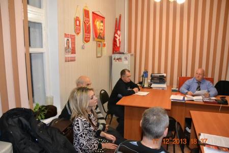 Встреча руководителя фракции КПРФ Евгения Шаманаева с секретарями первичек Ворошиловского района города-героя Волгограда