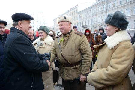 Г.А. Зюганов в блокадном музее памяти «Улица жизни»