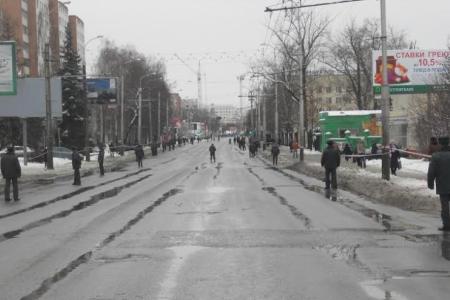 Встреча олимпийского огня пензенскими комсомольцами