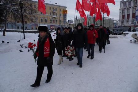 Акция памяти в день 90-летия со дня кончины Владимира Ильича Ленина прошла в Перми