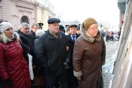 Г.А. Зюганов в блокадном музее памяти «Улица жизни»