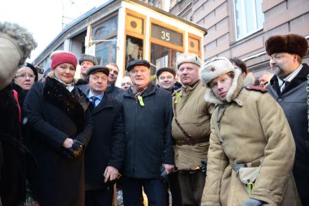 Г.А. Зюганов в блокадном музее памяти «Улица жизни»