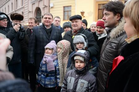 Г.А. Зюганов в блокадном музее памяти «Улица жизни»