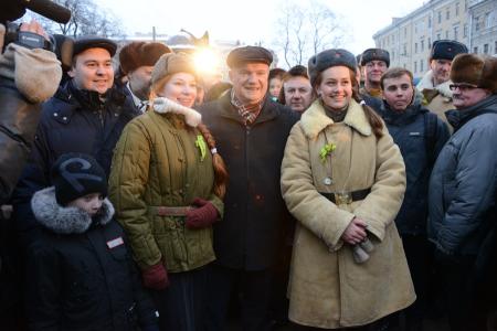 Г.А. Зюганов в блокадном музее памяти «Улица жизни»
