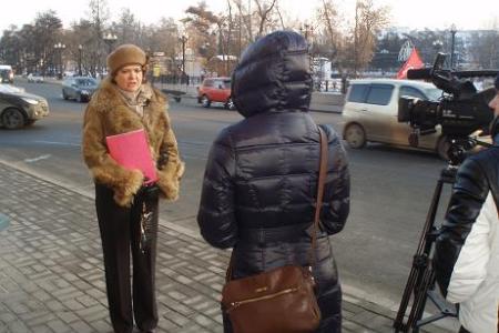Иркутские коммунисты провели акцию против изменения избирательного законодательства