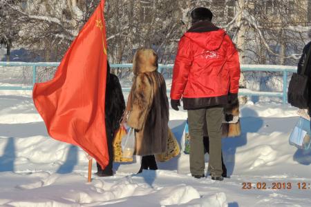 Ямало-Ненецкий автономный округ. 96-я годовщина Красной Армии и Военно-Морского флота в Надыме