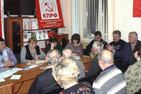 Курганская область. В.А.Кислицын посетил собрание в первичном партийном отделении КПРФ «Железнодорожное» 