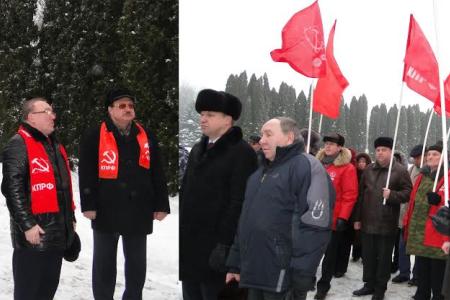 Коммунисты отметили 71-ю годовщину освобождения Курской области от немецко-фашистской оккупации