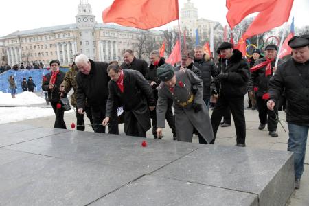 Красной Армии слава! Митинг КПРФ в Воронеже