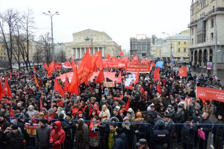 «Армия, защити свой народ!». Шествие и митинг в Москве