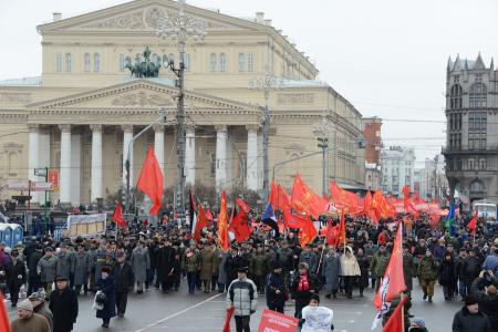 «Армия, защити свой народ!». Шествие и митинг в Москве