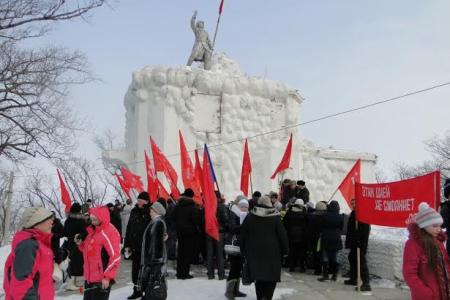 Представители дальневосточных отделений КПРФ посетили места боевой славы времен Гражданской войны в Еврейской автономной области