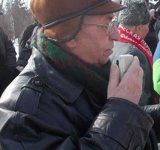 Ульяновск. Митинг в честь 96-й годовщины Советской Армии и Военно-Морского Флота