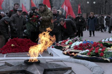 Красной Армии слава! Митинг КПРФ в Воронеже