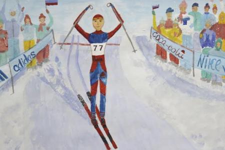 Республика Бурятия. На спортивной волне. Дети рисуют чемпионов!