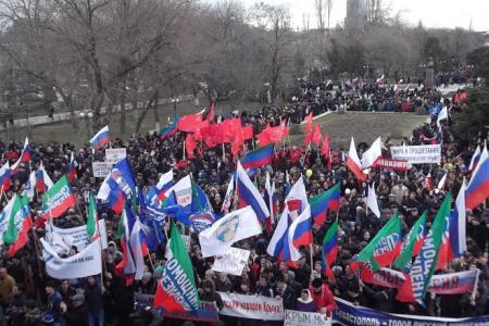 Республика Дагестан. Митинг в поддержку жителей Крыма прошел в Махачкале